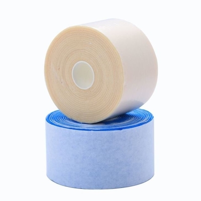Gauze Bandage Roll Self Adhesive médico hipoalérgico beige azul