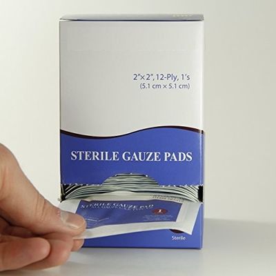 Compresa estéril 100% del algodón Gauze Pads médico 19x15