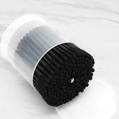 Brotes de limpieza del algodón del oído de madera de bambú amistoso del palillo de Eco 75m m