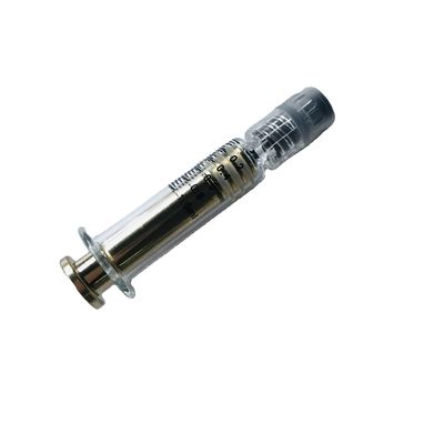 jeringuilla de cristal médica disponible 1ml con el metal Rod de la cerradura de Luer