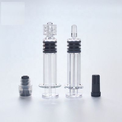 Jeringuilla de cristal prellenada cerradura transparente 1cc de Luer