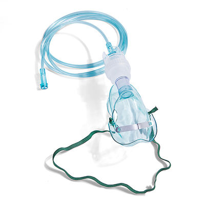 Máscara de oxígeno disponible médica del PVC del CE ISO con tubería