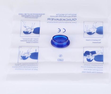 Boca de los primeros auxilios para articular la visera de la resucitación de la hoja de la visera del CPR