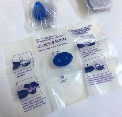 Boca de los primeros auxilios para articular la visera de la resucitación de la hoja de la visera del CPR