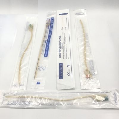 2 3 4 tubos de succión médicos de la manera, catéter doble de Foley del látex del silicón del lumen