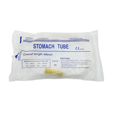 Tubos de succión médicos abiertos FR16 de la extremidad los 90cm, tubo de estómago disponible con o sin línea de la radiografía