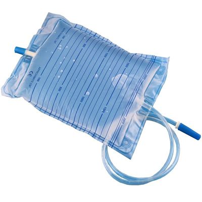 Bolso médico del drenaje de la orina, bolso disponible 2000ml de la orina con la válvula del tornillo