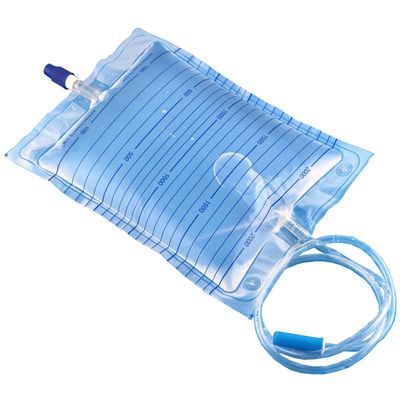 Bolso médico del drenaje de la orina, bolso disponible 2000ml de la orina con la válvula del tornillo