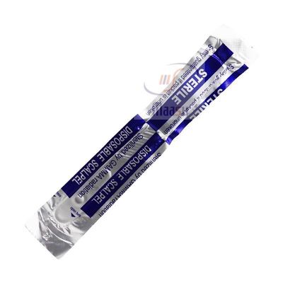 Cuchilla de acero inoxidable del escalpelo del carbono quirúrgico con la manija