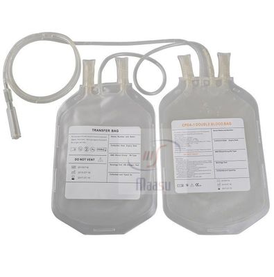 Bolsos de colección adultos estéril de la sangre, bolso de la sangre del doble CPDA-1
