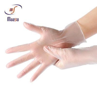 Guantes disponibles médicos del examen del vinilo del virus anti