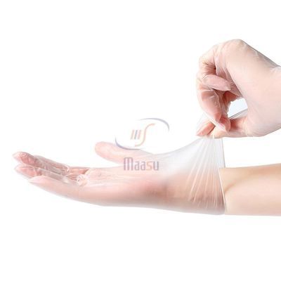 Guantes disponibles médicos del examen del vinilo del virus anti