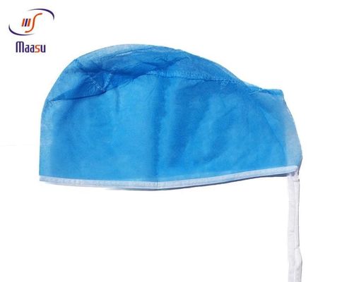 El doctor quirúrgico disponible protector médico no tejido Cap With Tie del desgaste 20gsm