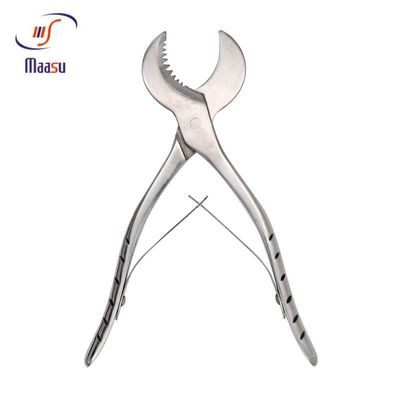 Herramienta periodontal dental de acero inoxidable de las pinzas el 18CM del yeso