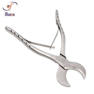 Herramienta periodontal dental de acero inoxidable de las pinzas el 18CM del yeso