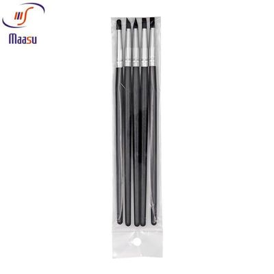 Cepillo dental negro Pen Periodontal Tool del silicón 5pcs