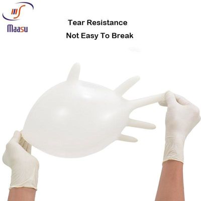 Guantes quirúrgicos del látex libre del polvo EN455, guantes disponibles del trabajo del látex