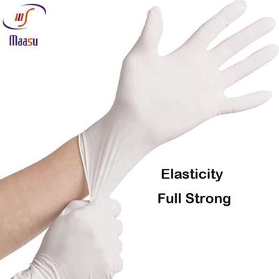 Guantes quirúrgicos del látex libre del polvo EN455, guantes disponibles del trabajo del látex