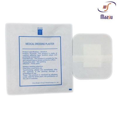 Cojín adhesivo estéril no tejido el 10x10cm del vendaje para heridas