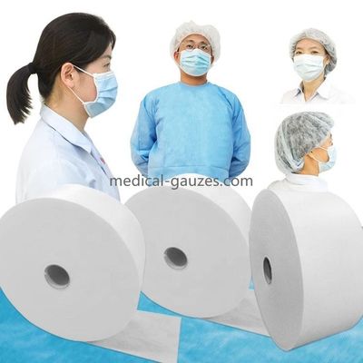Rollo colorido quirúrgico 10gsm de la tela no tejida de los PP del hospital