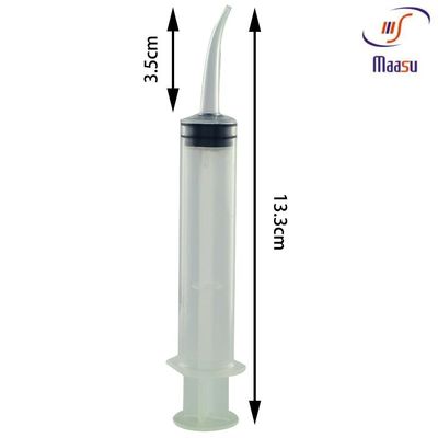 jeringuilla curvada dental médica de la irrigación 12cc disponible