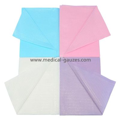 Baberos dentales impermeables médicos disponibles Paper+Poly
