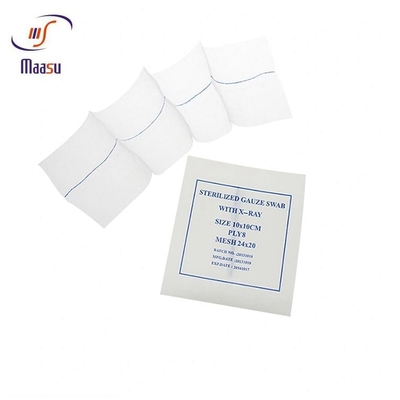 Absorbente fuerte 100% del algodón disponible médico suave de Gauze Pad