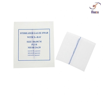 Algodón disponible Gauze Pads Super Absorbent médico no tejido