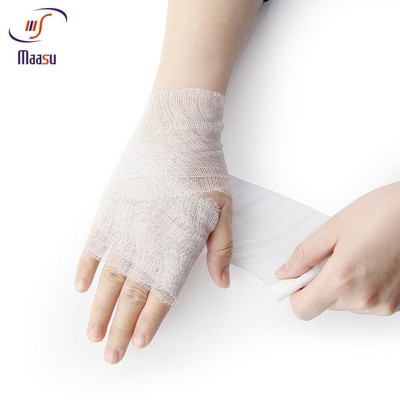 Vendaje elástico médico Mesh Style blanco del algodón respirable