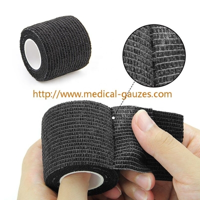 Negro médico respirable 100% del algodón de Gauze Bandage